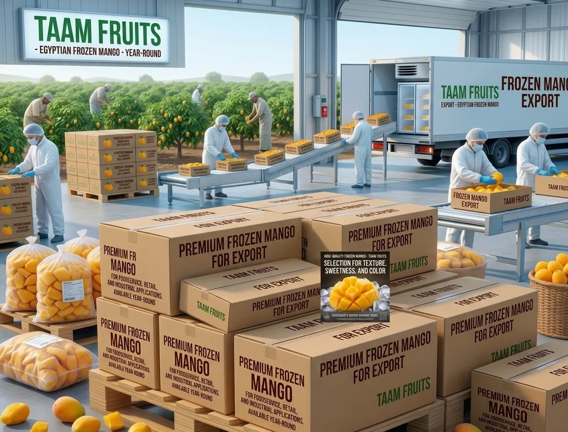 Egyptian export frozen mango