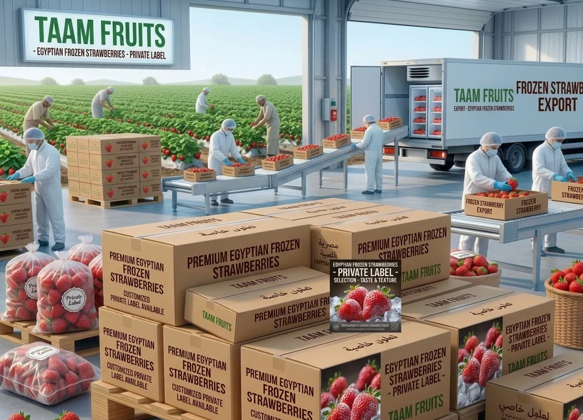 Egyptian export frozen strawberries
