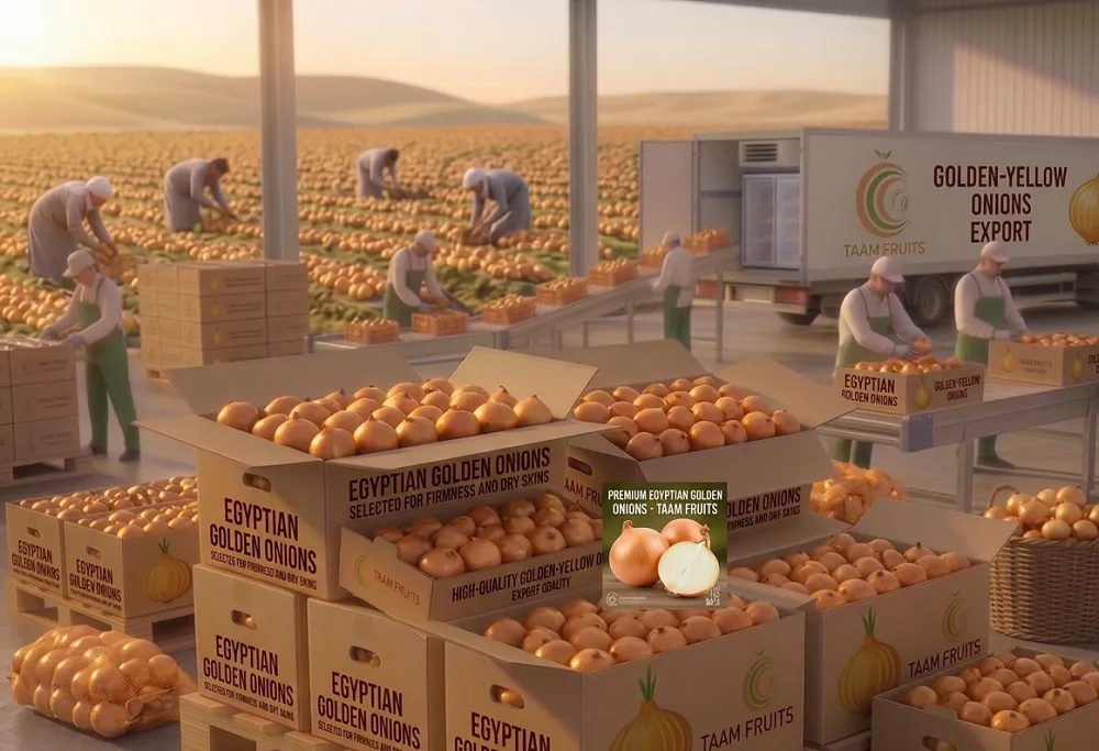 Egyptian export golden onions