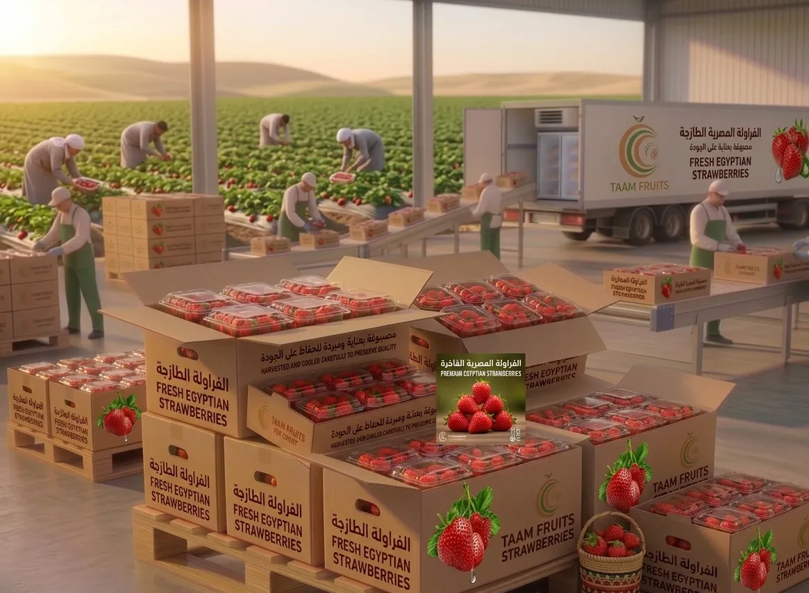 Egyptian export strawberries